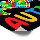 Accepteer en begrijp autisme dag poster (Hoek)