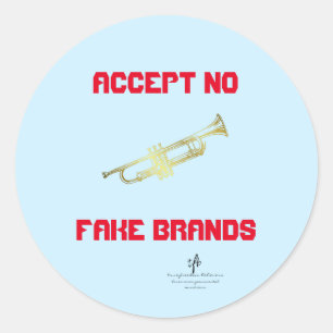 Accepteer geen fouten Bleke Sky Blue Anti-ISO Tpt. Ronde Sticker