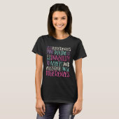 Accepteer het Inspirerend Citaat van de Verschille T-shirt (Voorkant volledig)