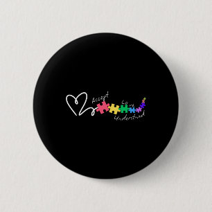 Accepteer Liefde Begrijp Autisme Steun Grappig Aut Ronde Button 5,7 Cm