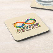 Accepteer Liefde - Begrijp Infinity Autisme Bewust Bier Onderzetter (Linkerzijde)