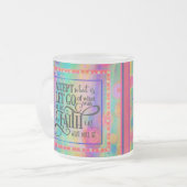 Accepteer wat het is matglas koffiemok (Voorkant links)