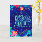 Accepteer Wat Is Heb Vertrouwen in Wat Zal Zijn Kaart (Gele Bloem)