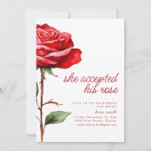 Accepter cet Invitation Rose Bachelorette Party (Devant)