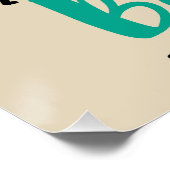 Accepter Laisser Aller Croire Poster Typographie (Coin)