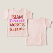 Accepteren dat de islam ons vertelt dat moslims sa (Ontwerp Voorkant & Achterkant)