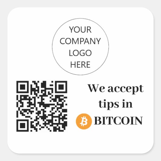  accepteren we tips in bitmunt Sticker (Voorkant)