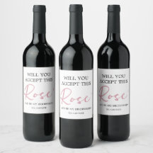 Accepterez-Vous Ce Étiquette De Vins Rose ?