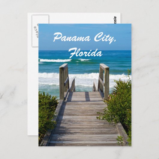 Accès à la plage - Carte postale (Devant / Derrière)