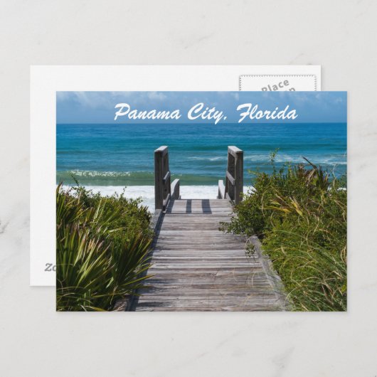 Accès de plage - carte postale (Devant / Derrière)