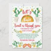 Accès de taco de fiesta un carte de remerciements (Devant)