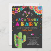 Accès de taco une invitation de baby shower de (Devant)