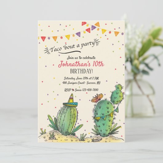 Accès de taco 'une invitation de partie (Debout devant)