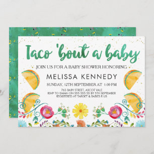Accès mexicain de taco une invitation de baby