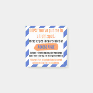 Access Aisle Advocacy Sticker Post-it® Notes