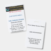 Access Badge Identification | Conference (Front & Back)