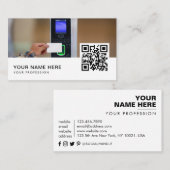 Access Control Service QR-code Visitekaartje (Voorkant / Achterkant)