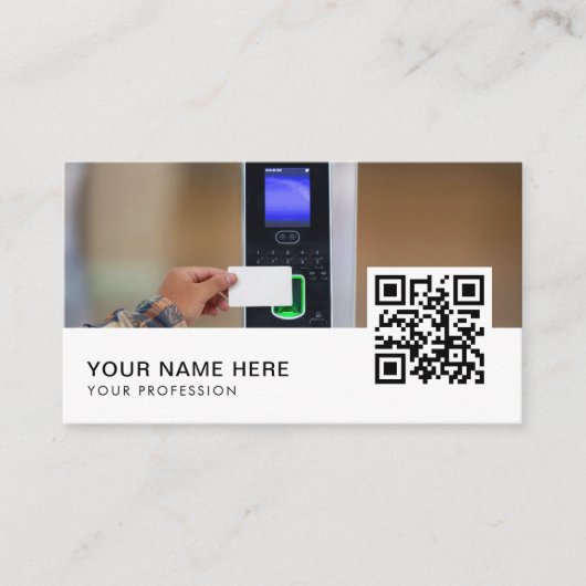 Access Control Service QR-code Visitekaartje (Voorkant)