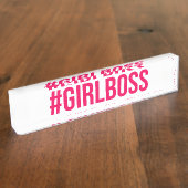 Accessoire de bureau de plaque d'identification de (Taille)