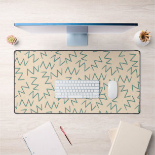 Accessoire de bureau élégant en beige zig zag