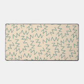 Accessoire de bureau élégant en beige zig zag (Recto)