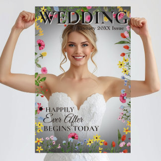 Accessoire de photo de mariage - Couverture de mag