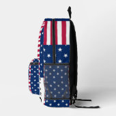 Accessoire met American Pride: Star Spangled Art Bedrukte Rugzak (Rechts)
