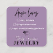 Accessoires Angie's Custom Order Carte de visite (Dos)