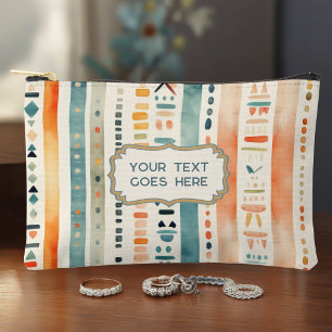 Accessoires Boho Retour à l'école Texte personnalisé Pochette