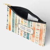 Accessoires Boho Retour à l'école Texte personnalisé Pochette  (Ouvrir)