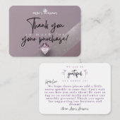 Accessoires d'Angie Carte de remerciements personn (Devant / Derrière)