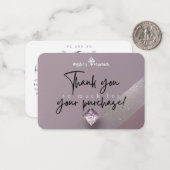 Accessoires d'Angie Carte de remerciements personn (Devant/Arrière en situation)