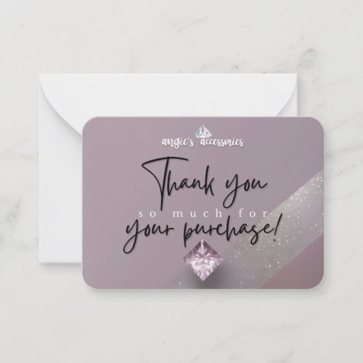 Accessoires d'Angie Carte de remerciements personn (Devant)