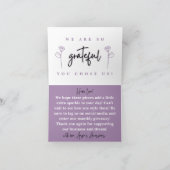 Accessoires d'Angie Carte de remerciements personn (Intérieur)