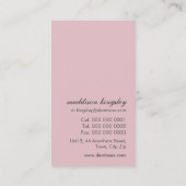 Accessoires de bijoux carte de visite tendance (Dos)