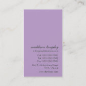Accessoires de bijoux carte de visite tendance (Dos)