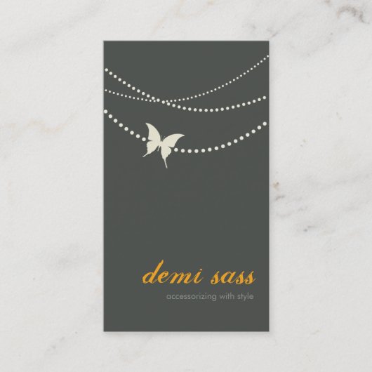 Accessoires de bijoux carte de visite tendance (Devant)