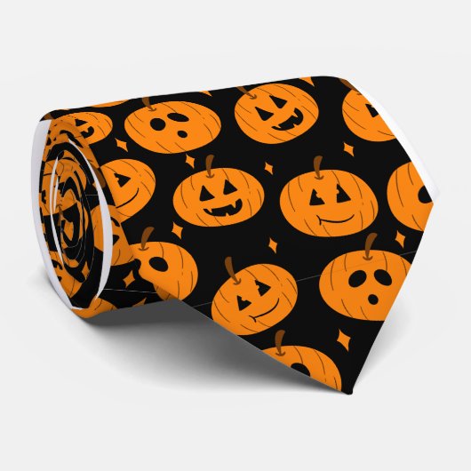 Accessoires de costume de cravate Halloween Pumkin (Roulé)