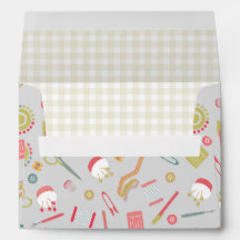Accessoires de couture Love gris gingham