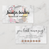 Accessoires de maquillage | Fidélité de la carte d (Devant / Derrière)