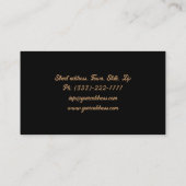 Accessoires de mode et Carte de visite de bijoux (Dos)