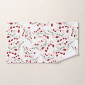 Accessoires de salle de bain à fleurs (Serviette à main)