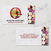 Accessoires de vin | Carte de visite Corks (Devant / Derrière)