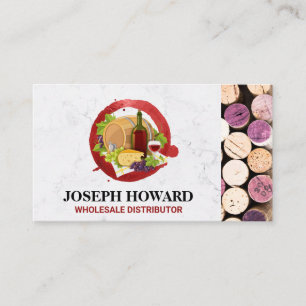 Accessoires de vin   Carte de visite Corks