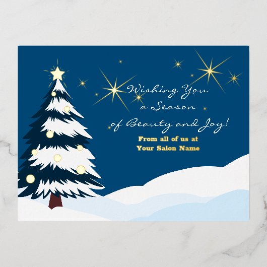 Accessoires d'huile Carte de jour férié étoilée si (Recto)