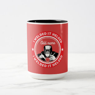 Accessoires en cadeaus voor lassen tweekleurige koffiemok