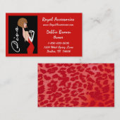 Accessoires et mode / Cartes de visite DIVA (Devant / Derrière)