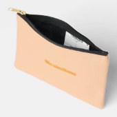 Accessoires Poche orange - Pochette à Accessoire Petit Solide (Ouvrir)