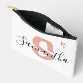 Accessoires Pochette à fermeture éclair à monogramme personnal (Ouvrir)