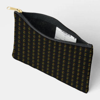Accessoires Pochette à fermeture éclair à motif monogramme Or